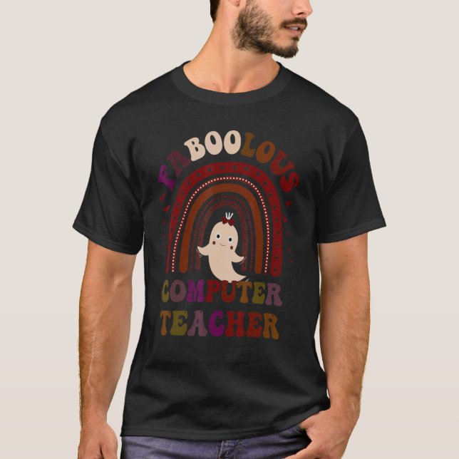 Faboolöst DATORTEACHER-kostym Det här är min spade T Shirt (Framsida)
