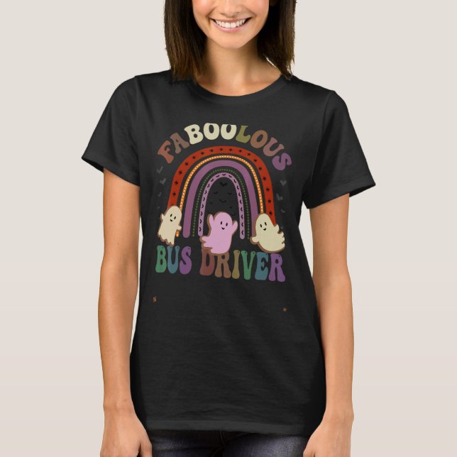 Faboolous BUSS DRIVER Costume Detta är min Scary V T Shirt (Framsida)