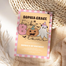 Faboolous Cute Ghost Groovy Halloween Birthday