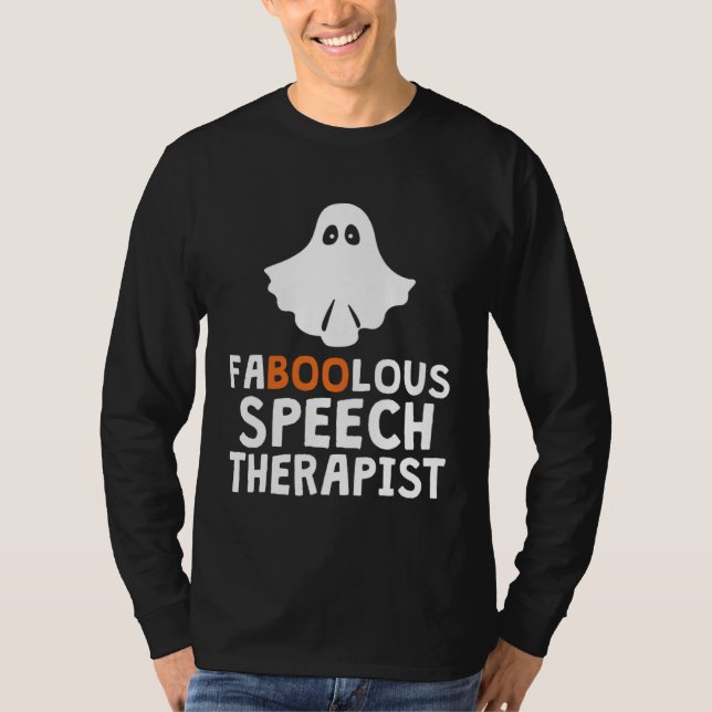 Faboolous Fabulous Speech Therapist Teacher Hallow T Shirt (Framsida)