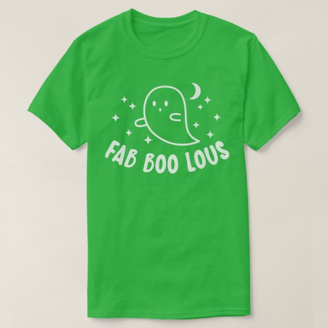 Faboolous Ghost Halloween Costume För manar Women  T Shirt (Design framsida)