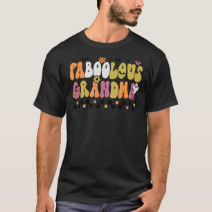 Faboolous Granny Retro Halloween Ghost Witchy Spoo T Shirt