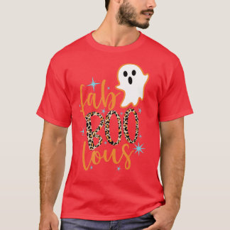 Faboolous Leopard Fabulous Boos Autumn Pumpkin Hal T Shirt