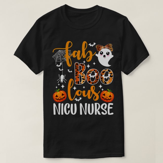 Faboolous Nicu Nurse Funny Nicu Nurse Halloween Bo T Shirt (Design framsida)