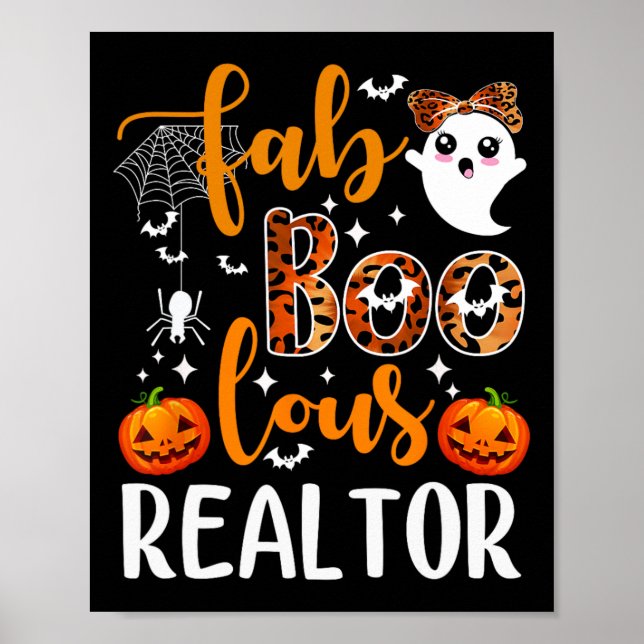 Faboolous Realtor Halloween Realtor Real Gods Ag Poster (Framsidan)