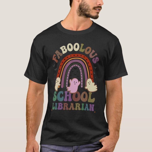 Faboolous SCHOOL LIBRARIAN Costume Det här är min  T Shirt (Framsida)