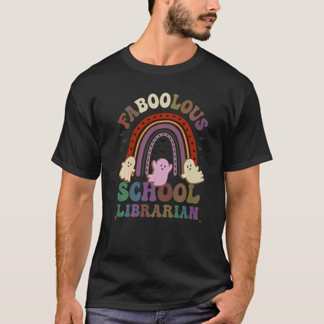 FaBOOlous SCHOOL LIBRARIAN Costume Det här är mitt T Shirt (Framsida)