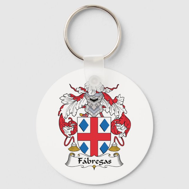 Fabregas Family Crest Nyckelring (Framsida)