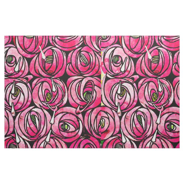 Fabric-Abstrakt-Charles Rennie Mackintosh 1 Tyg (Fat Quarter)