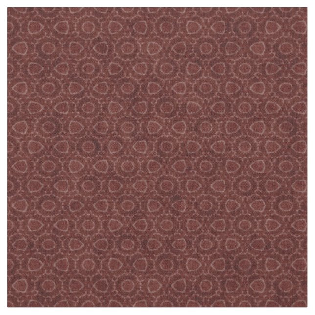 Fabric - Blommigt Print Burgundy Tyg (Närbild)
