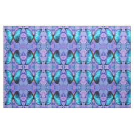 Fabric - Blue Butterfly on Hydrangea Tyg
