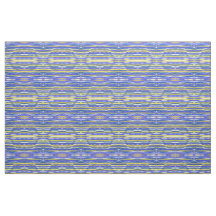 Fabric - Blue/Lavender/Gult Rand