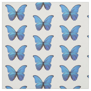 Fabric - Blue Morpho Butterflies Tyg