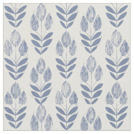 Fabric - Blue Tulips Tyg