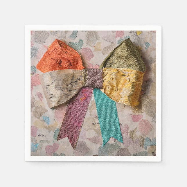 Fabric Bow Napkin Pappersservett (Framsidan)