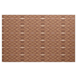 Fabric - Brown Kaleidoscopic Mönster Tyg