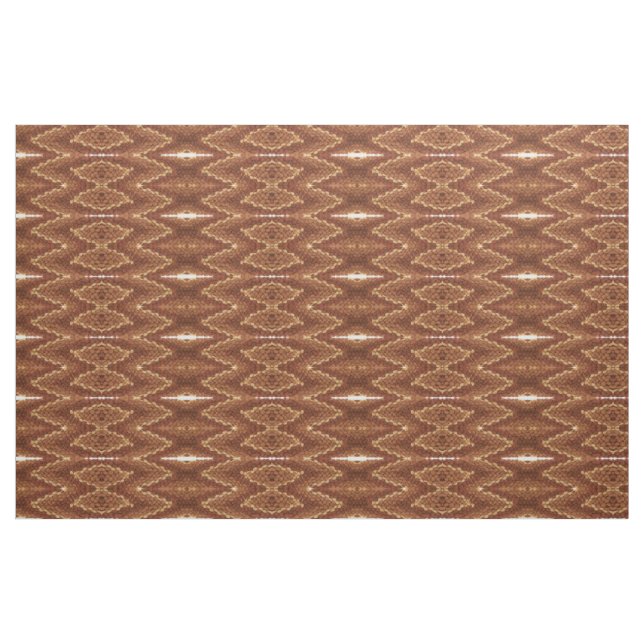Fabric - Brown Kaleidoscopic Mönster Tyg (Fat Quarter)