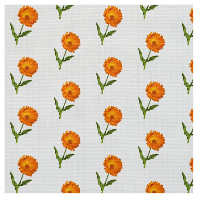Fabric - Calendula-Blommar Tyg (Provkarta)