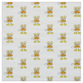 Fabric, Cheesy Mousey Paj Pizza Tyg