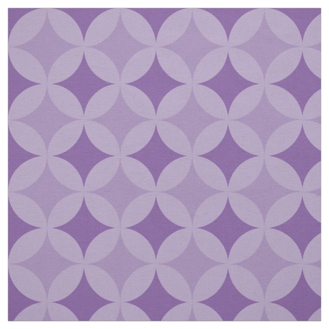 Fabric - Circles and Diamonds in three Shades Tyg (Provkarta)