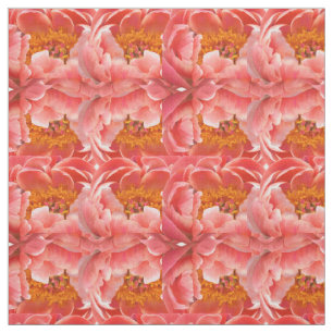 Fabric - Coral Peony Tyg