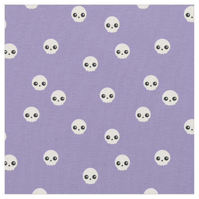 Fabric Cute Döskallars Tyg (Närbild)