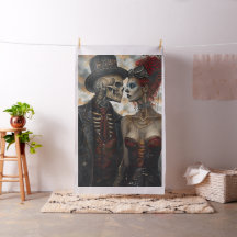 Fabric Day of the dead Skeleton, gift par