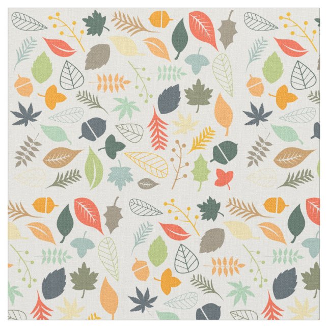 Fabric - Falling Löv Tyg (Närbild)