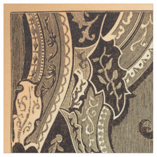 Fabric för Ornate Victorian Blommigt Tyg