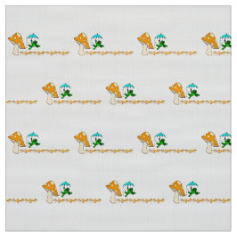 Fabric Froging Ribbit Mushroom Tyg