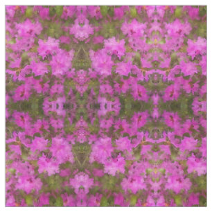 Fabric - Lila Watercolor Rhododendrons Tyg