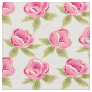 Fabric med rosa ros tyg