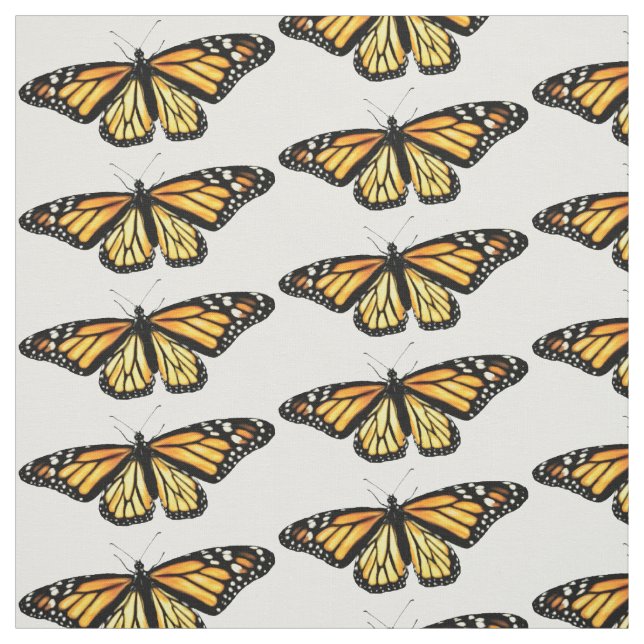 Fabric - Monarch Butterfly Print #2 Tyg (Provkarta)