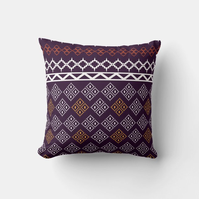 Fabric mönster mönster  kudde (Framsida)