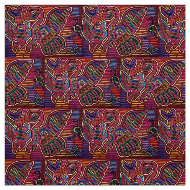 Fabric - Panama Birds Tyg (Provkarta)