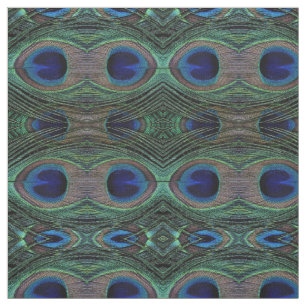 Fabric Peacock Feathers Tyg