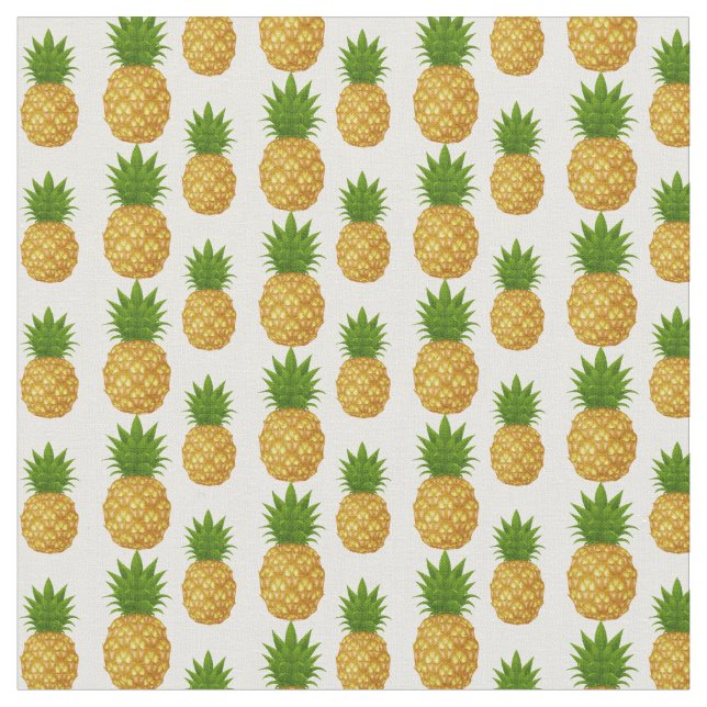 Fabric-Pineapple-utskrift Tyg (Närbild)