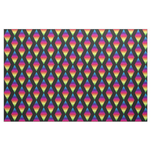 Fabric - Rainbow Diamonds off-set Tyg