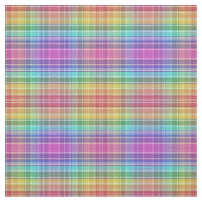 Fabric - Rainbow Madras Tyg (Provkarta)