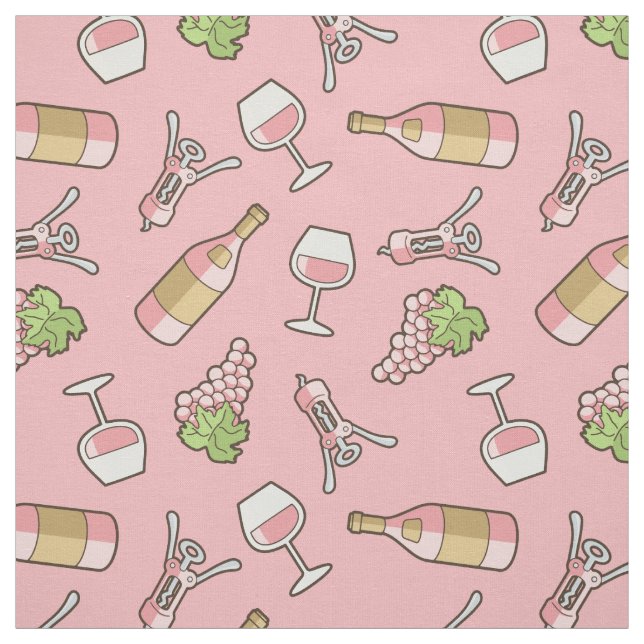 Fabric ro Vin Mönster Tyg (Provkarta)
