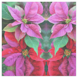 Fabric - Rosa/Red Poinsettias Tyg