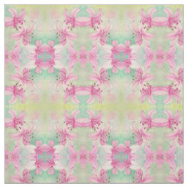 Fabric - Rosa Watercolor Lilies Tyg