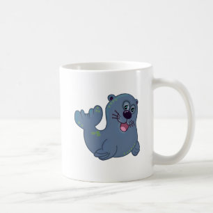 Fabric Seal at Zazzle Mascot Logotyp Character Kaffemugg