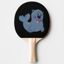 Fabric Seal at Zazzle Mascot Logotyp Character Pingisracket
