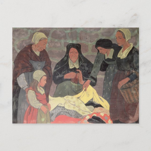 Fabric Seller, 1898 Vykort (Framsida)