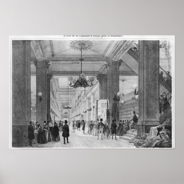 Fabric Shop, 9 rue de la Chaussee d'Antin Poster (Framsidan)