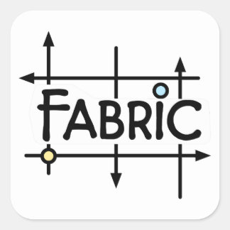 Fabric Sticker Fyrkantigt Klistermärke