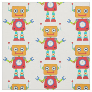 Fabric - Stitch Robot Tyg