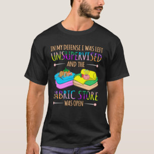 Fabric Store var öppet Quilter Quilter Sewer T Shirt