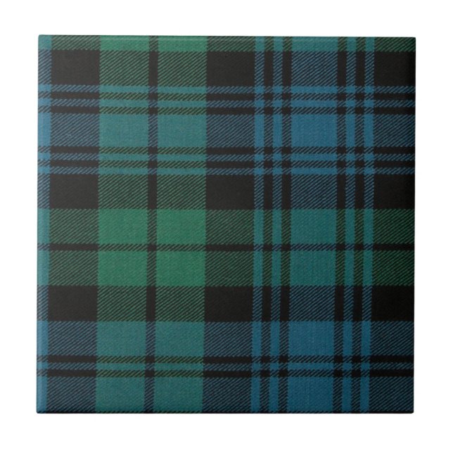 Fabric Tartan Ceramic Tile Kakelplatta (Framsidan)